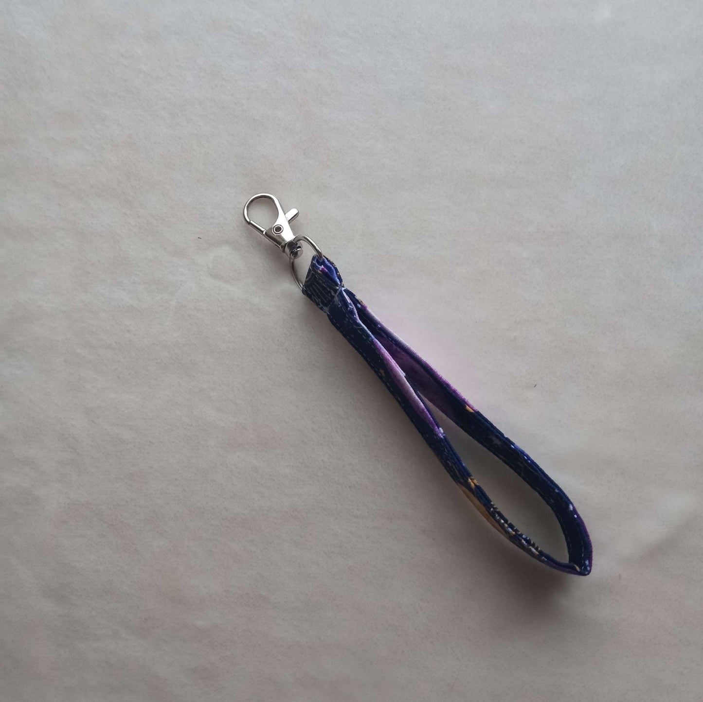 Purple Planets Key Fob, Wristlet