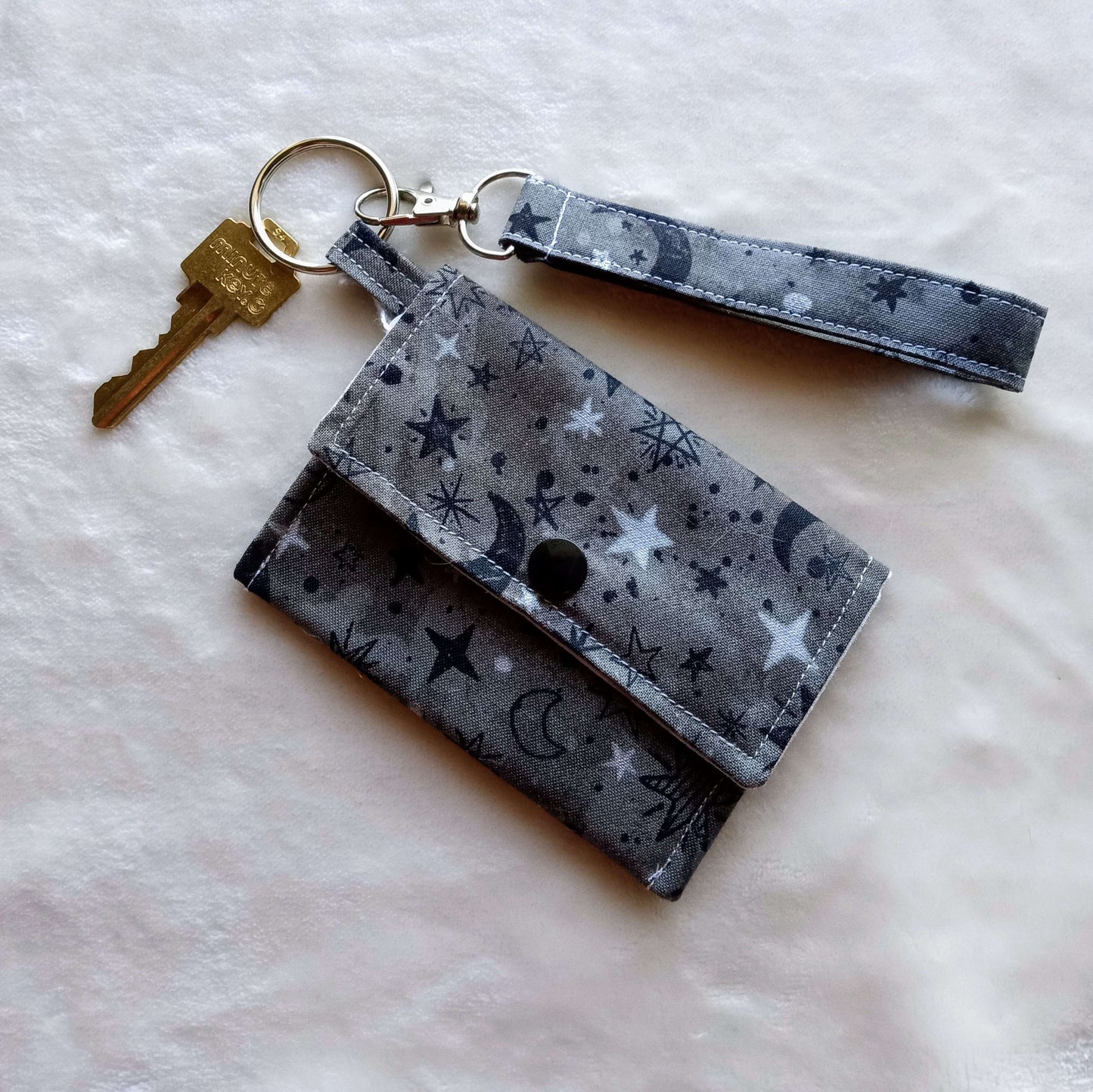 Stars and Moons Key Fob, Wristlet