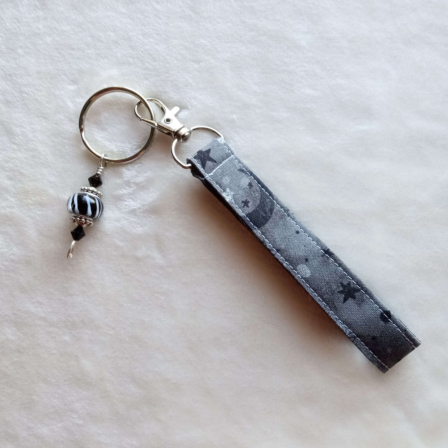 Stars and Moons Key Fob, Wristlet