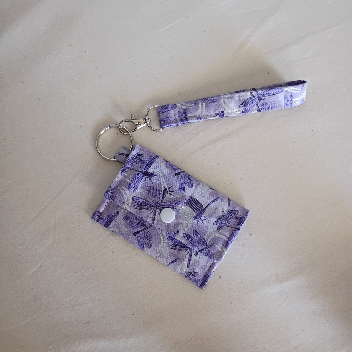 Lavender Dragonfly key fob