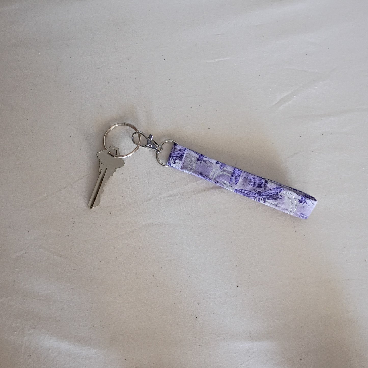 Lavender Dragonfly key fob
