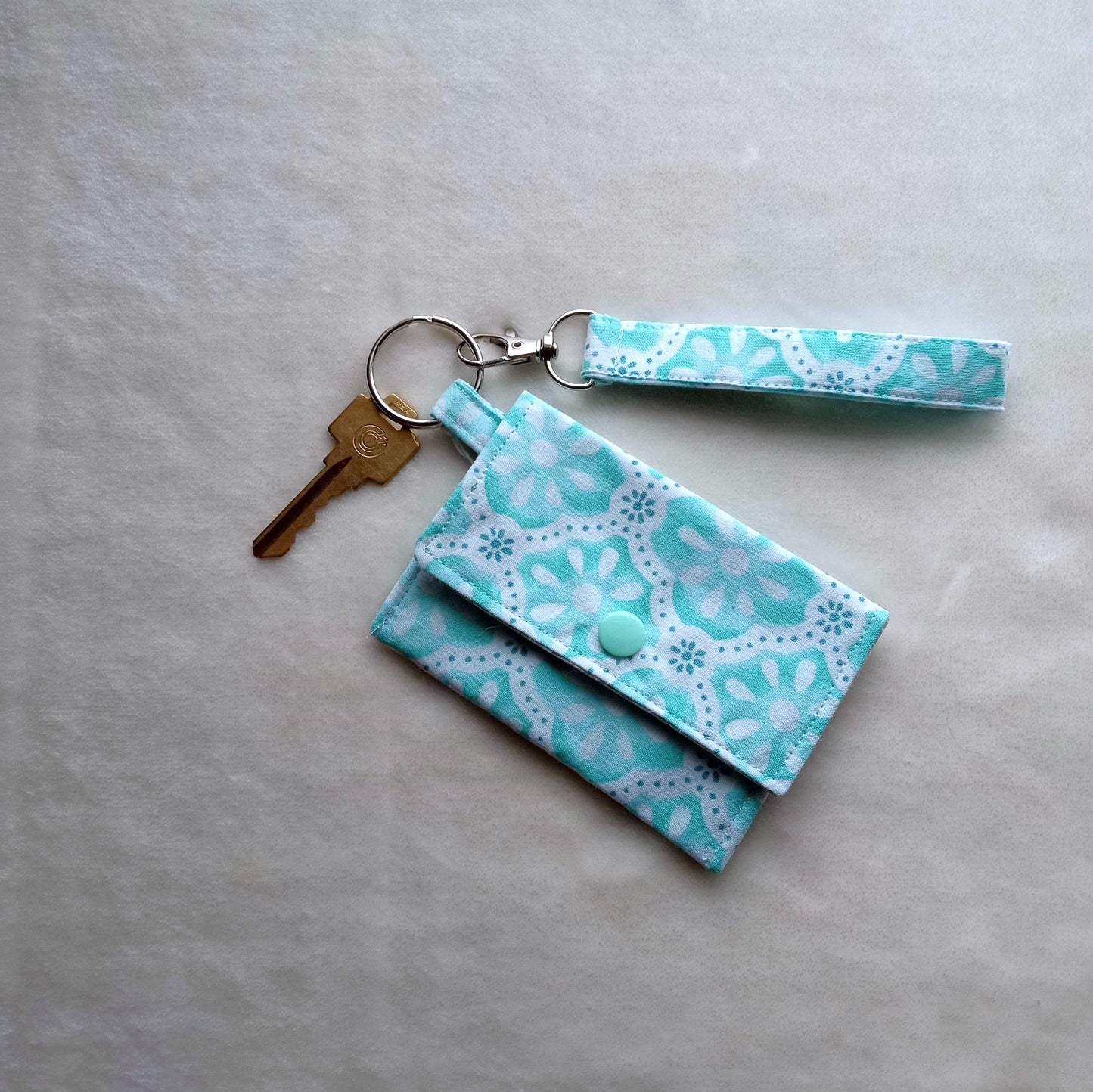 Spring Blue Mini Wallet, Card Holder