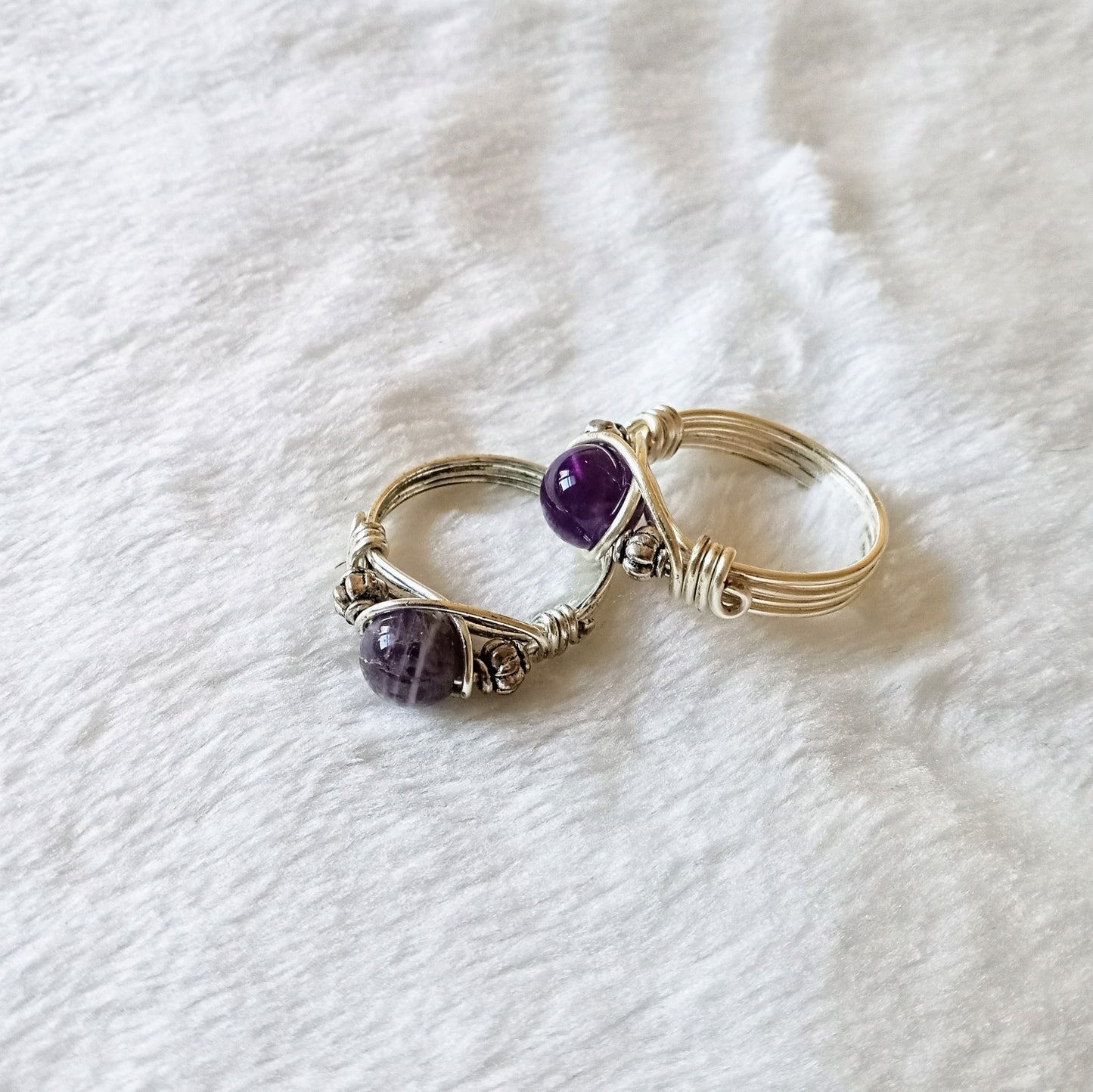 Amethyst Wire Wrapped Ring