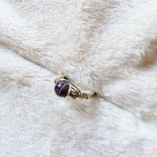 Amethyst Wire Wrapped Ring