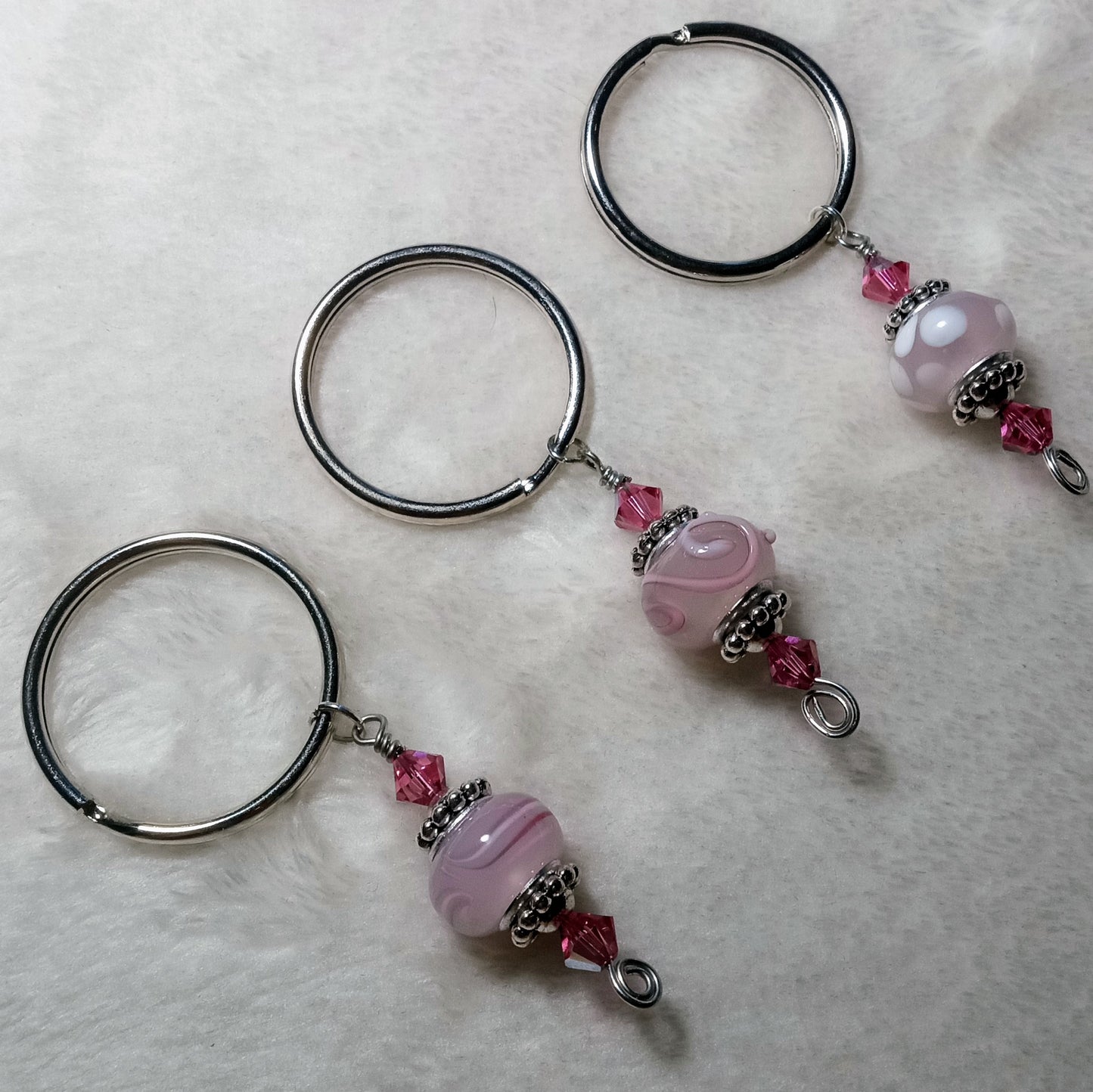 Wonderlust assorted pink keychains