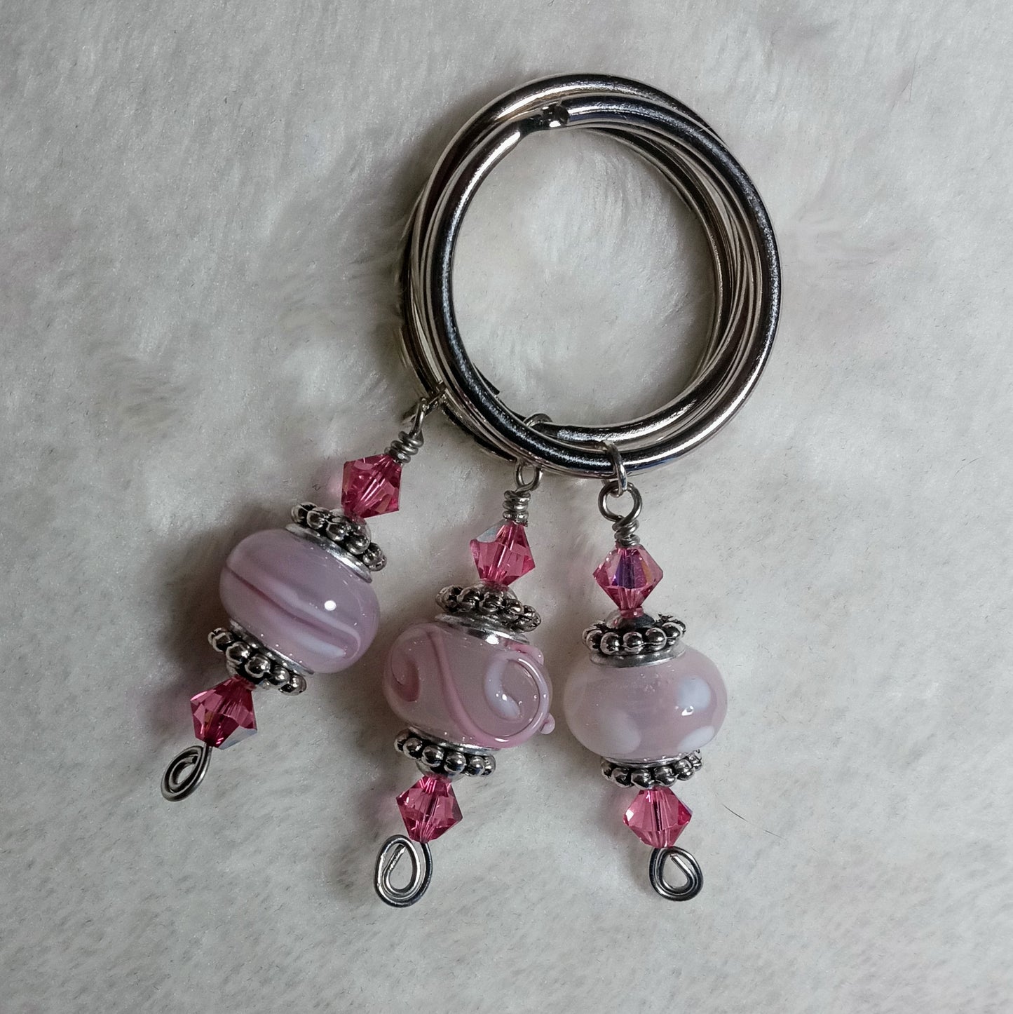 Wonderlust assorted pink keychains