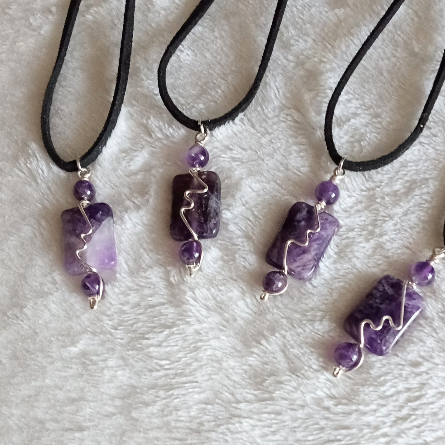 Amethyst Wrapped Pendant