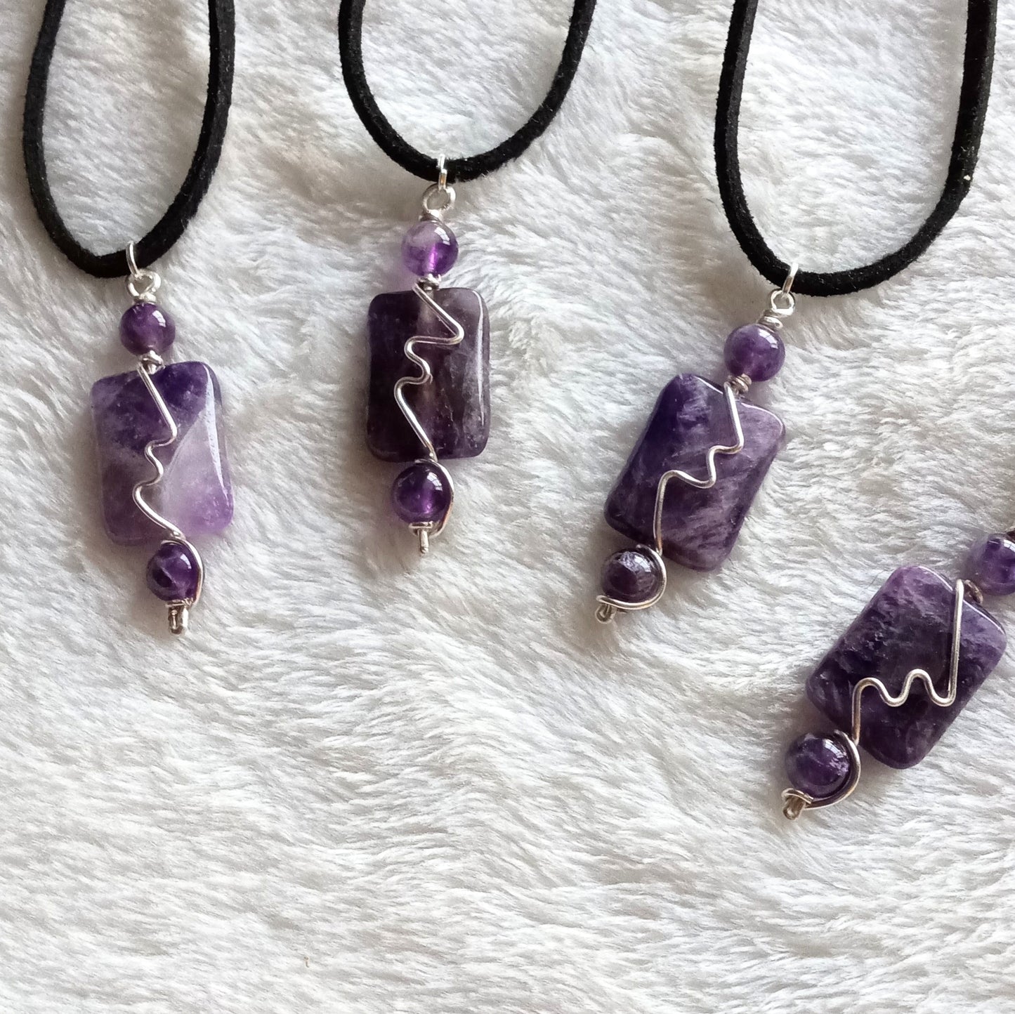 Amethyst Wrapped Pendant