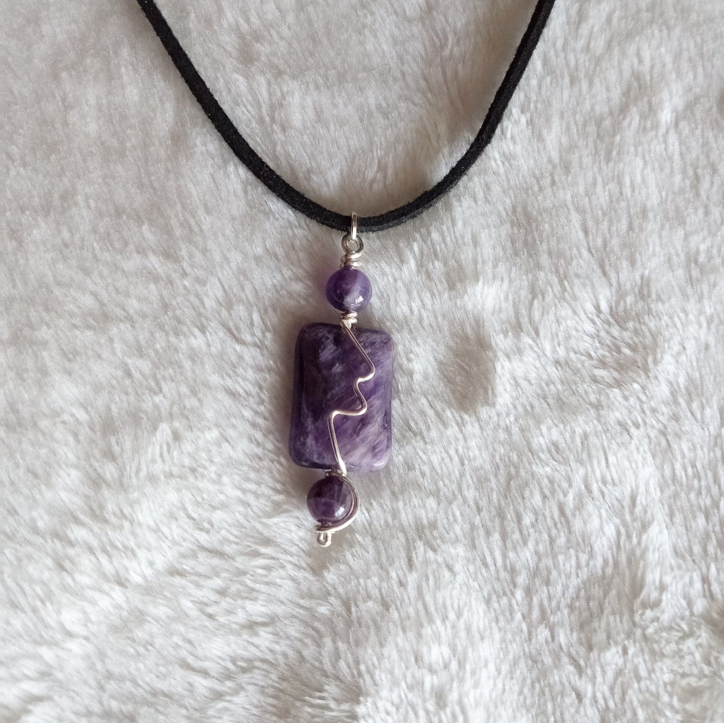 Amethyst Wrapped Pendant