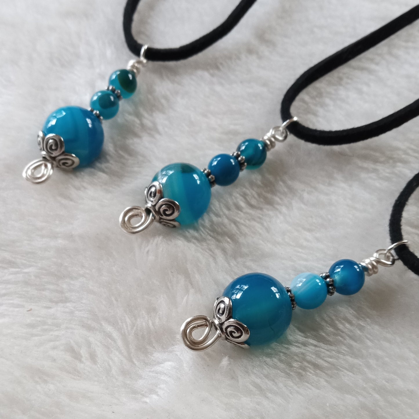 Blue Agate Pendant