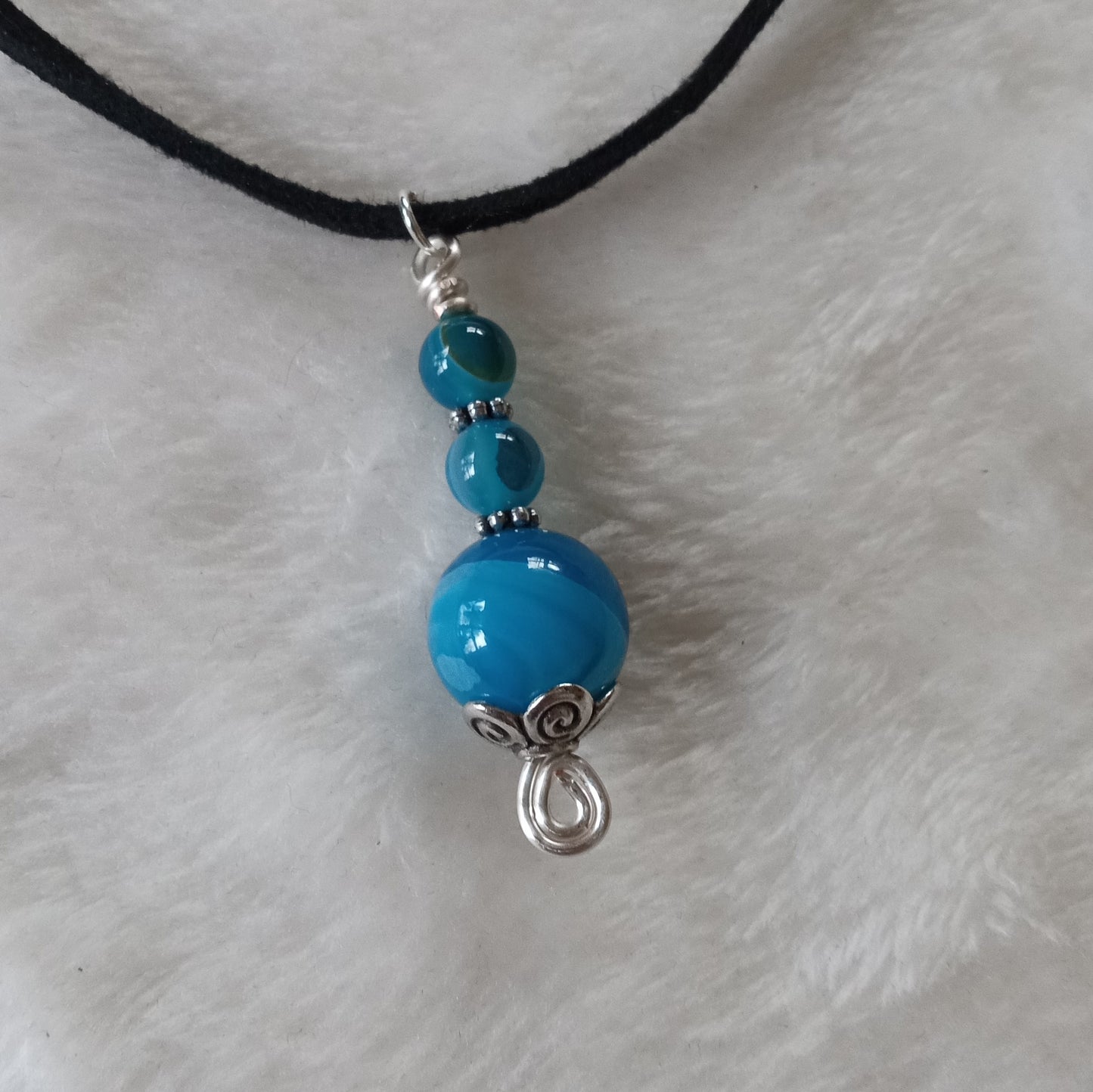 Blue Agate Pendant