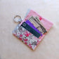 Floral pink Mini Wallet, Card Holder
