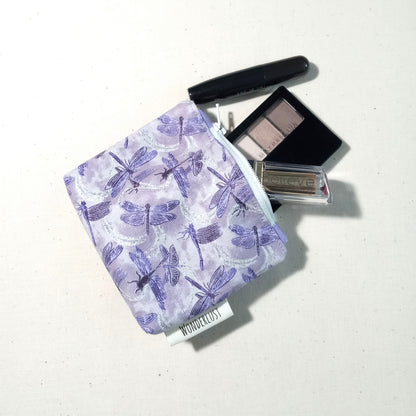 Lavender Dragonfly Mini Zip Pouch
