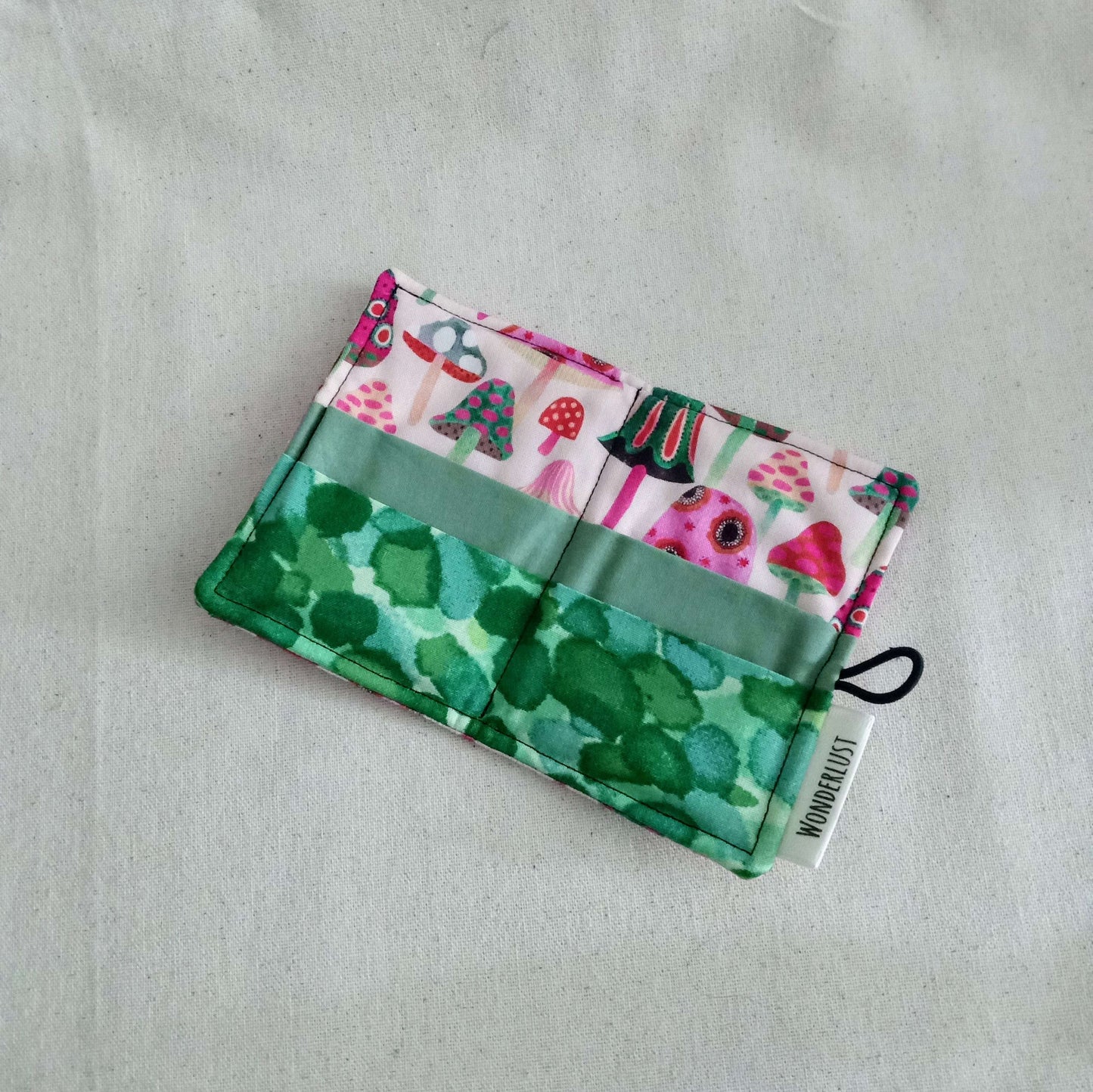 Pink Mushrooms Tea Wallet