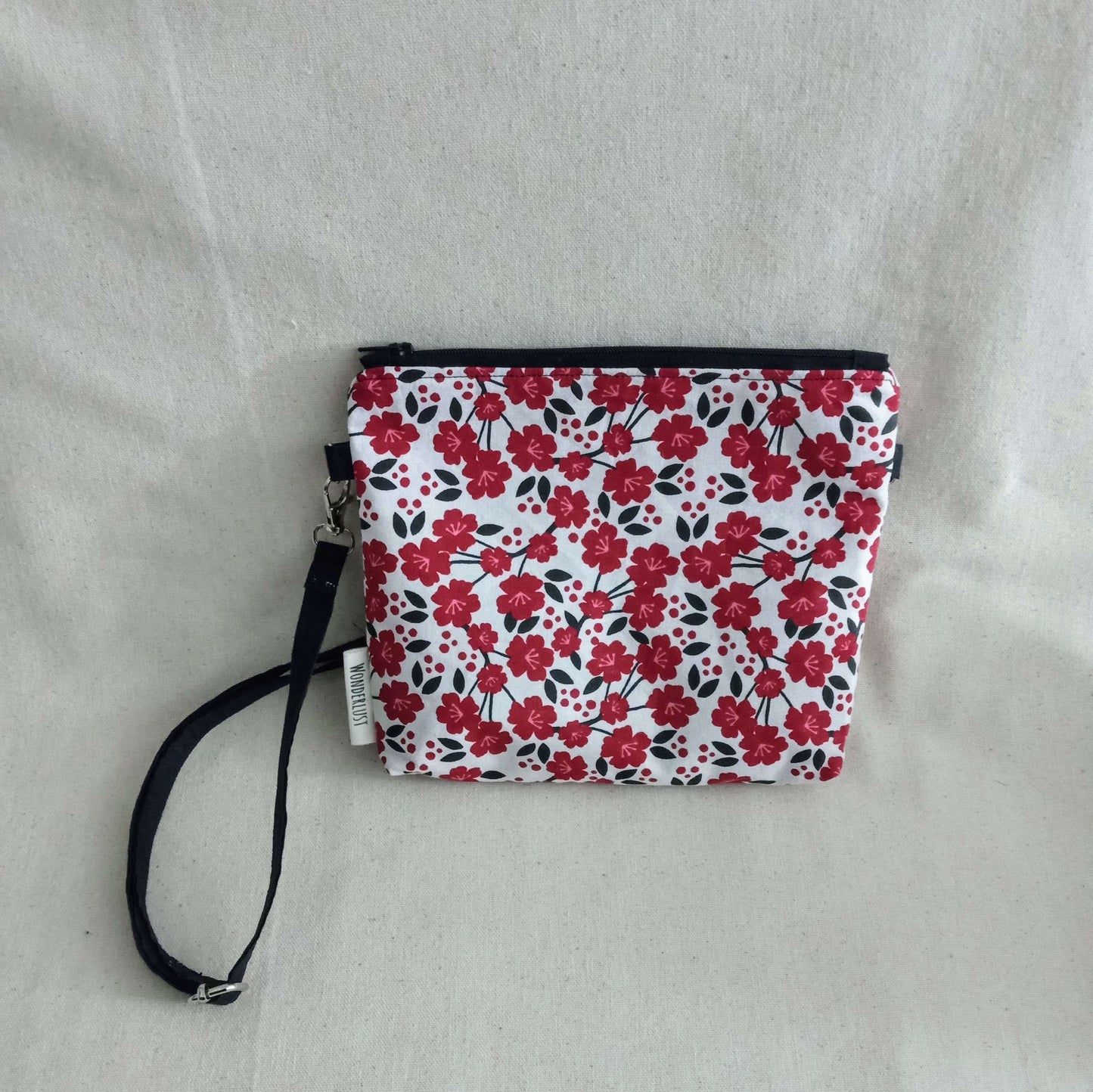 Red Flowers Satchel