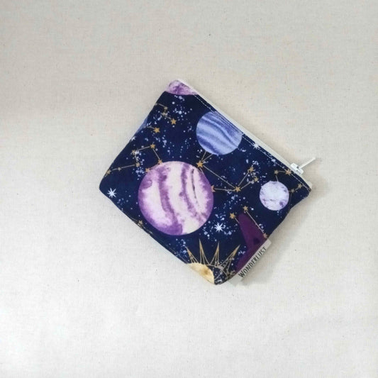 Purple Planets Coin Purse