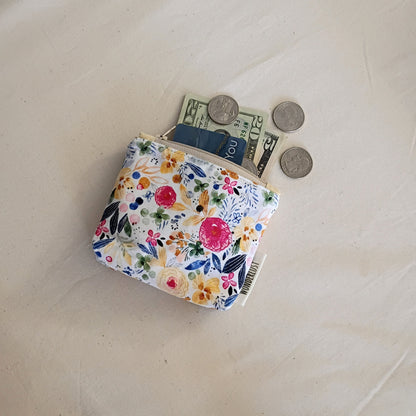 Wildflower Garden Mini Zip Pouch