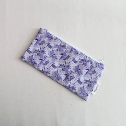 Lavender Dragonfly Pencil Case