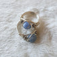 Blue-Lace Agate Wire Wrapped Ring