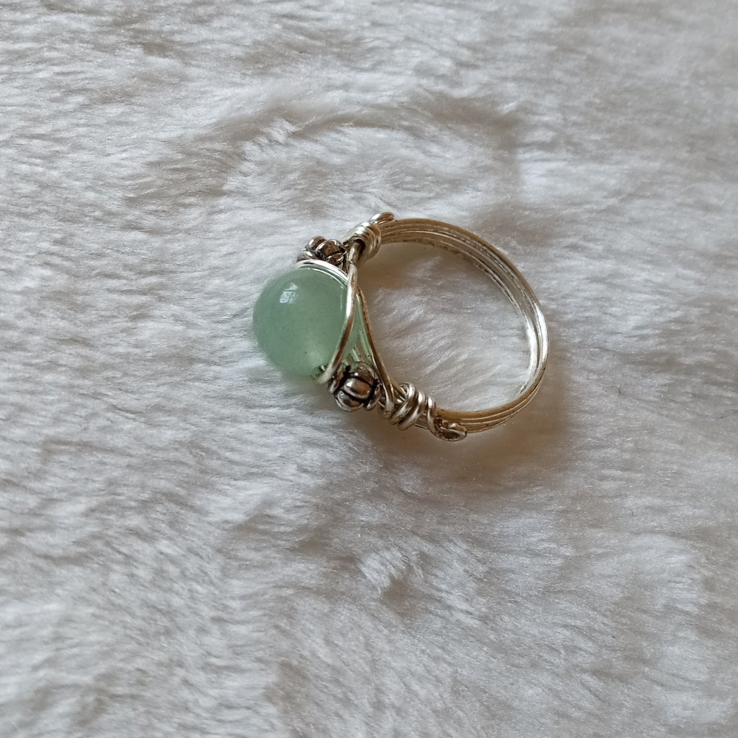 Aventurine Wire Wrapped Ring
