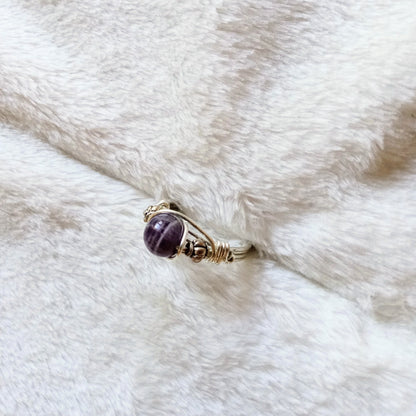 Amethyst Wire Wrapped Ring
