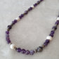 Amethyst and Fresh Water Pearl Necklace