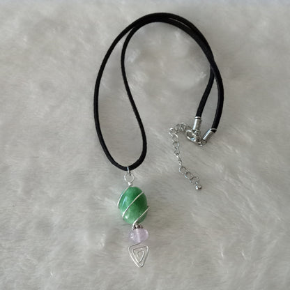 Aventurine Wrapped Pendant