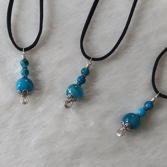 Blue Agate Pendant